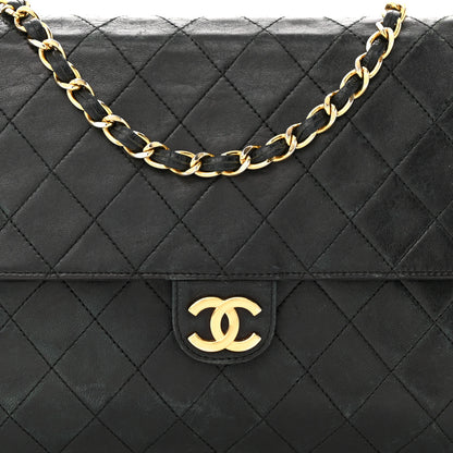 Chanel Lambskin Quilted Jumbo Single Flap Black 8 of 18