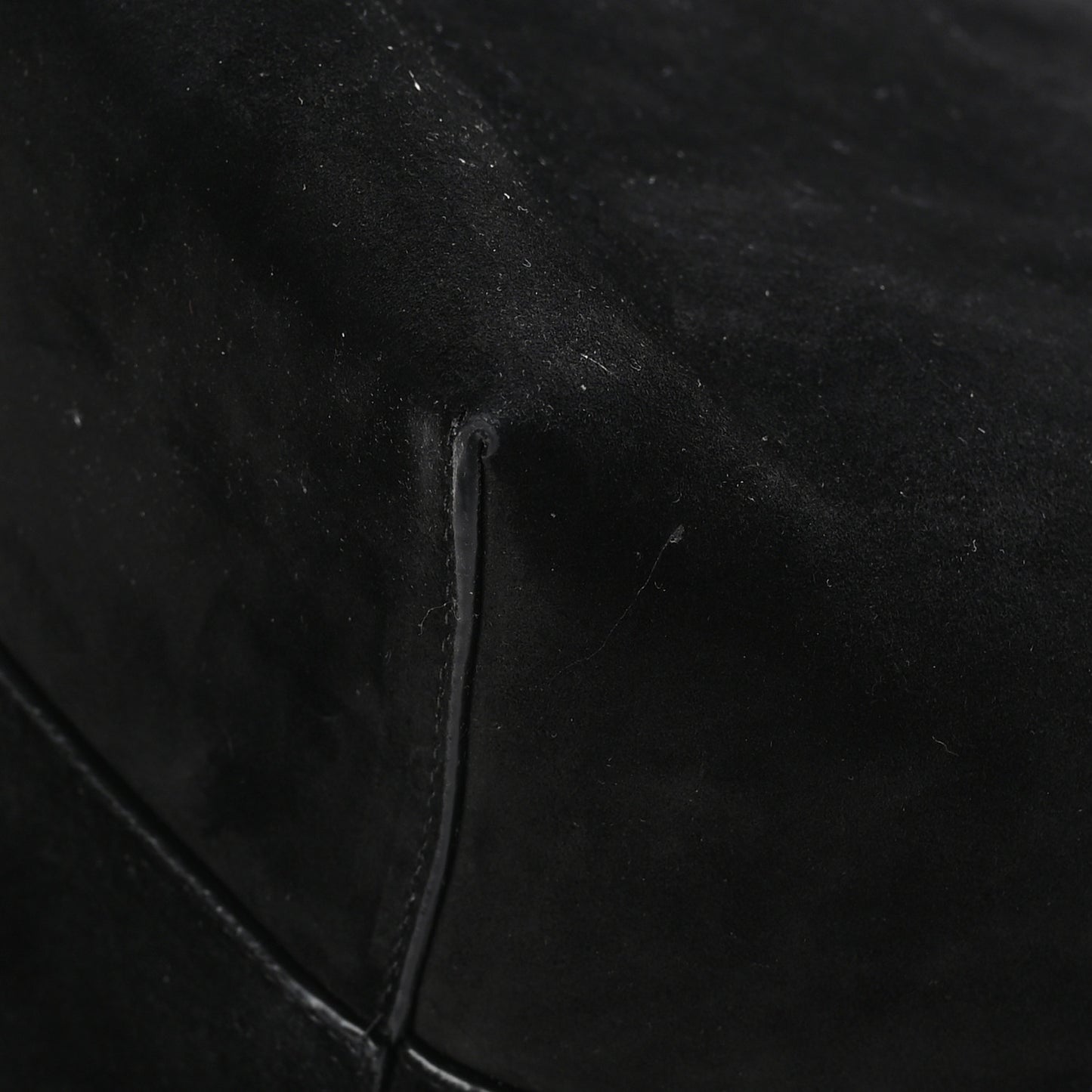 Suede Calfskin Medium N/S Park Tote Black