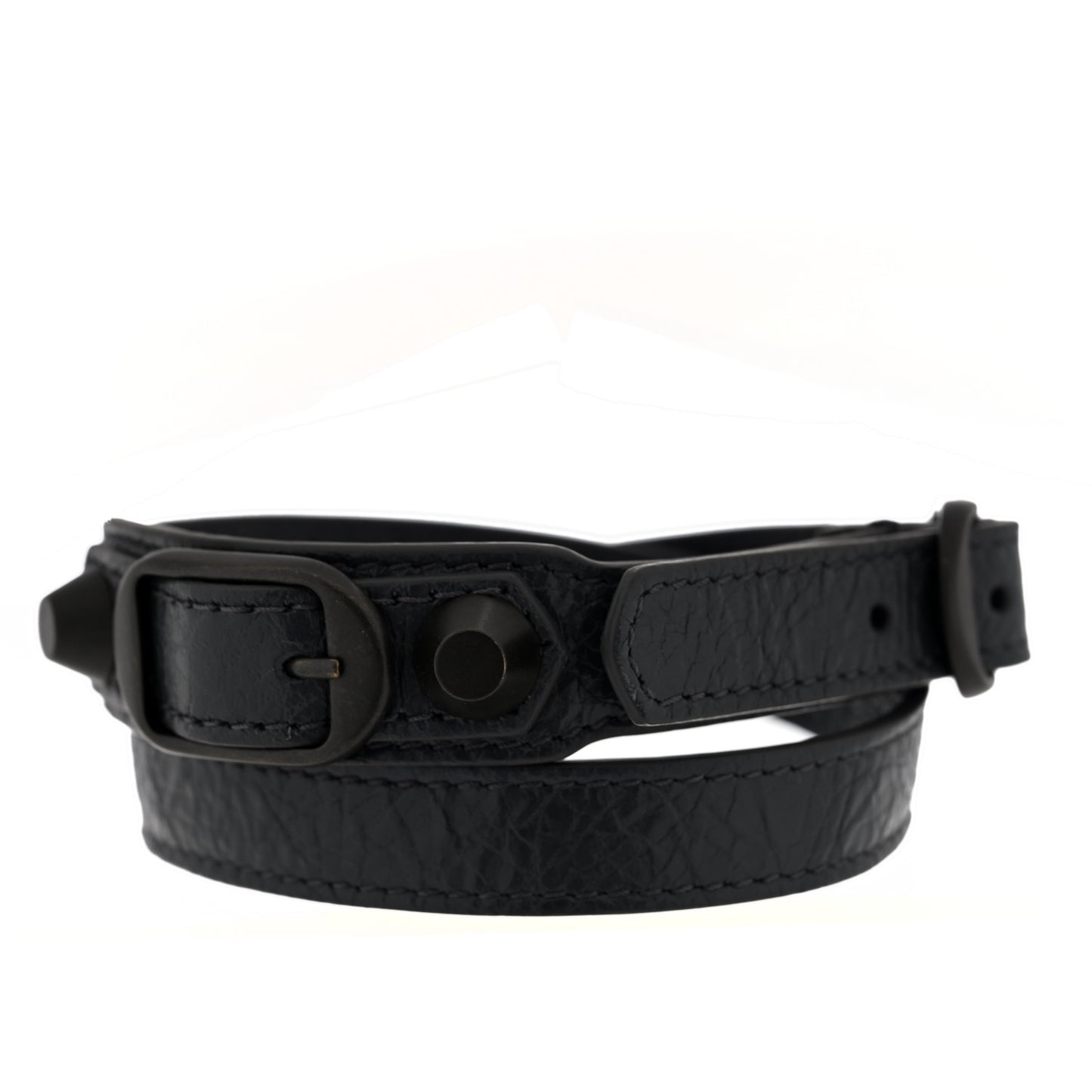 Agneau Arena Classic Hardware Triple Tour Bracelet Gris Fossile