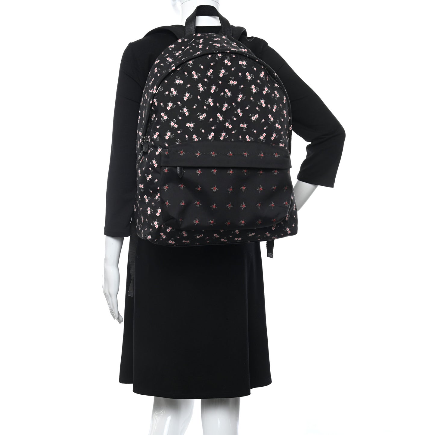 Tech Twill Nylon Hibiscus Print Backpack Multicolor