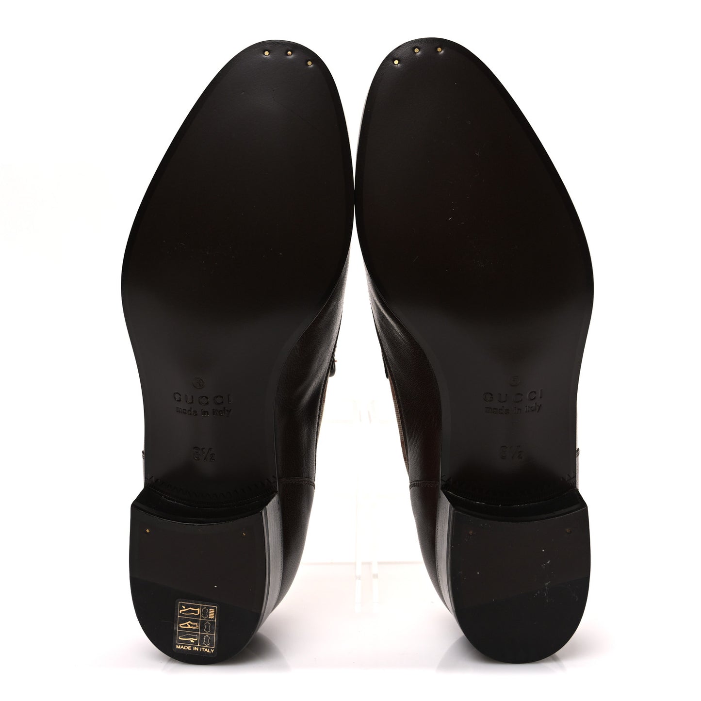 GG Monogram Goatskin Mens GG Loafers 8.5 Brown