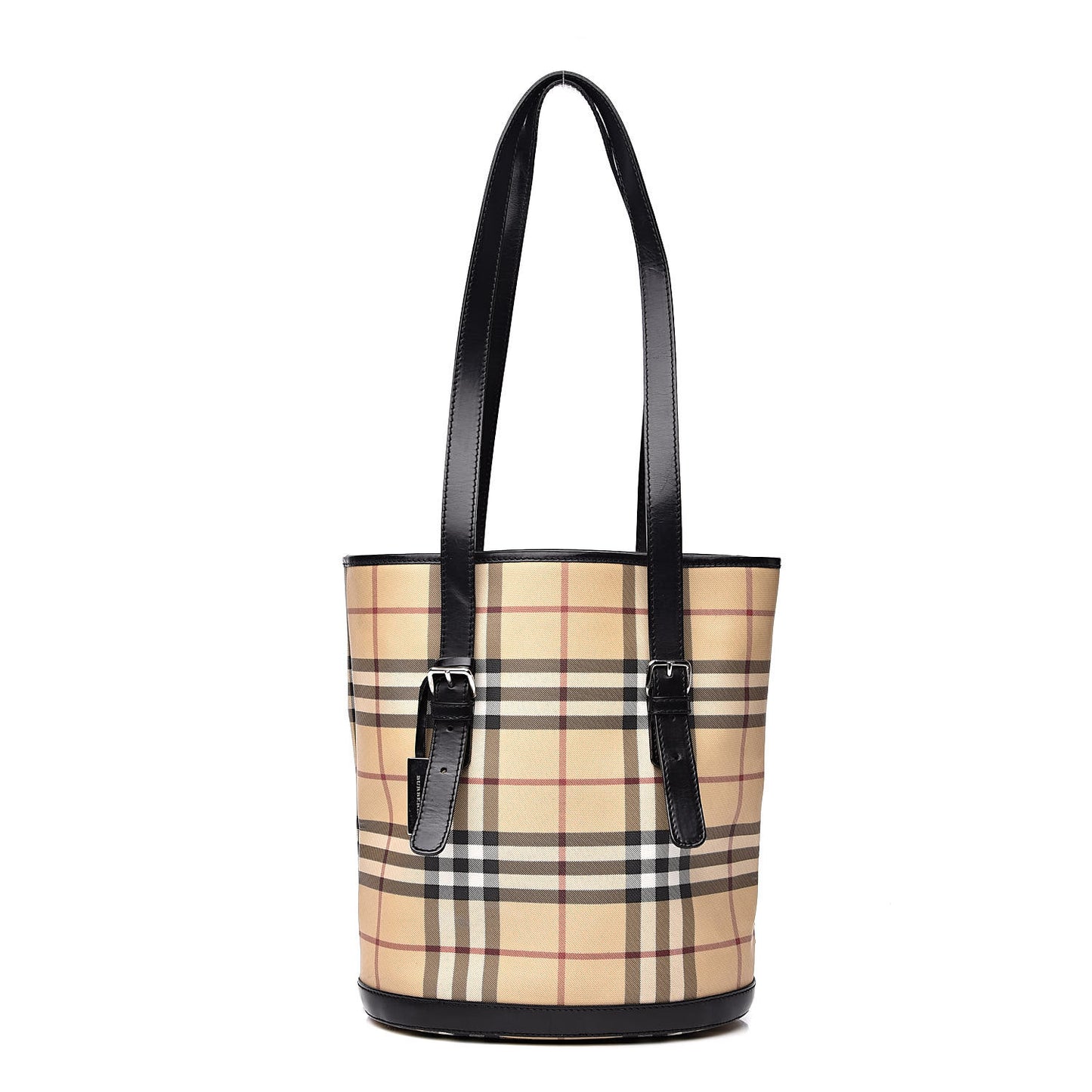 House Check Bucket Bag Black