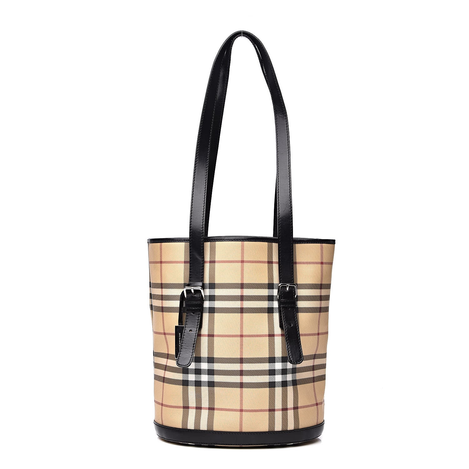 Burberry House Check Bucket Bag Black 1 of 14