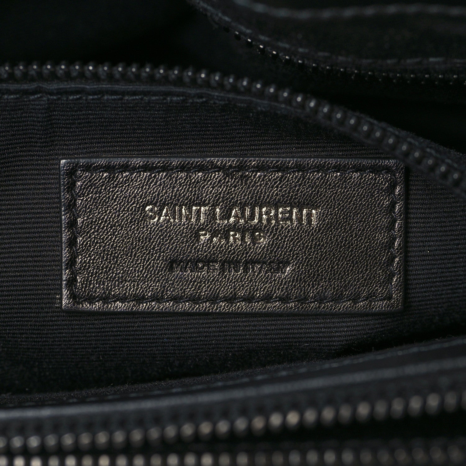 Saint Laurent Calfskin Y Quilted Monogram Medium Loulou Chain Satchel Black 5 of 6
