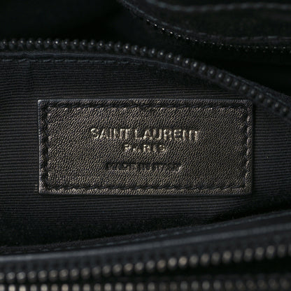 Saint Laurent Calfskin Y Quilted Monogram Medium Loulou Chain Satchel Black 5 of 6