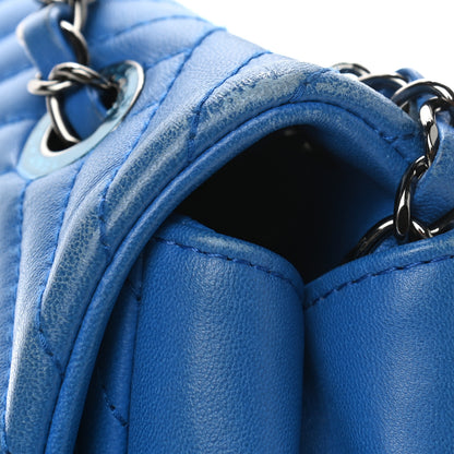 Chanel Lambskin Large CC Crossing Flap Blue 13 of 13