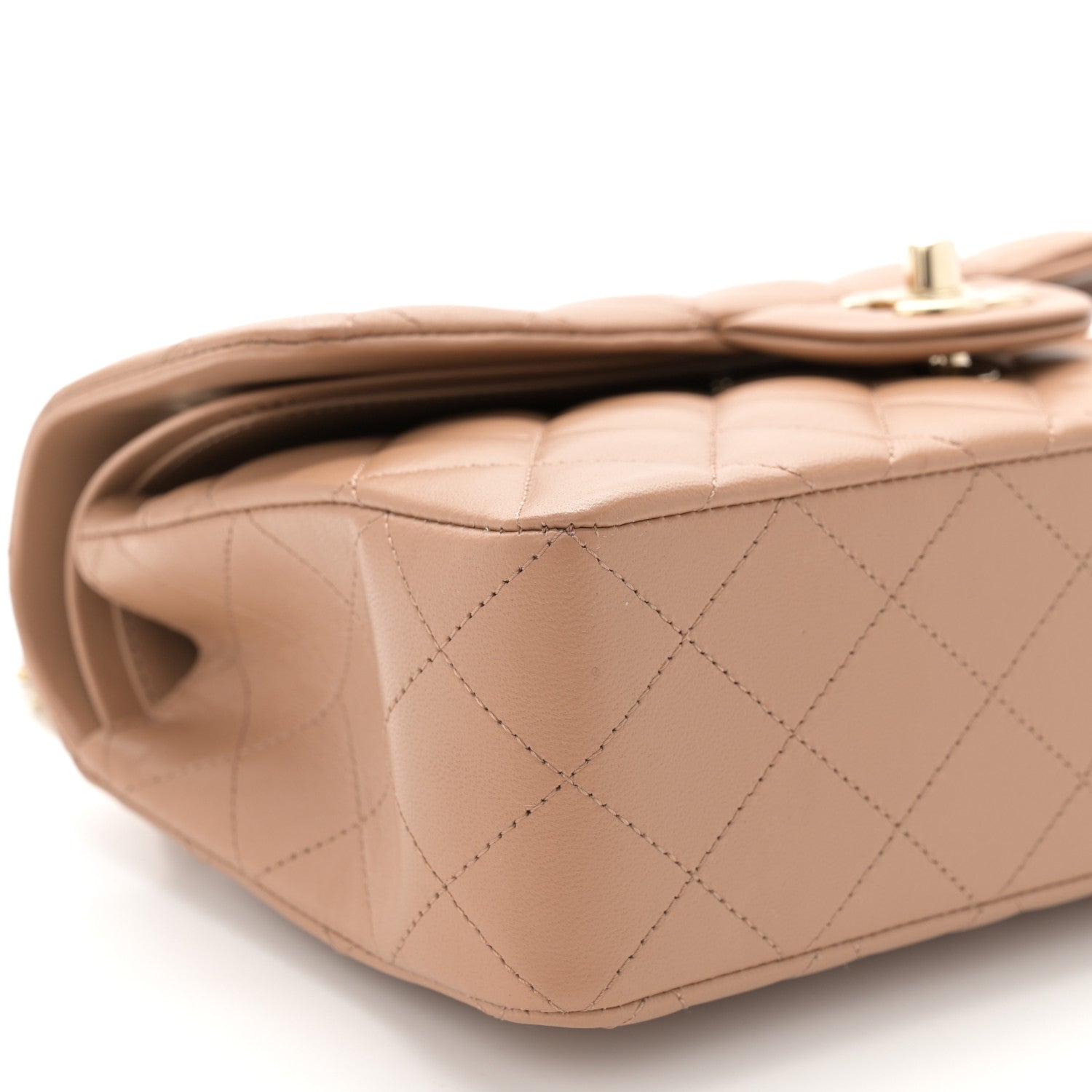 Chanel Lambskin Quilted Small Double Flap Beige 9 of 11