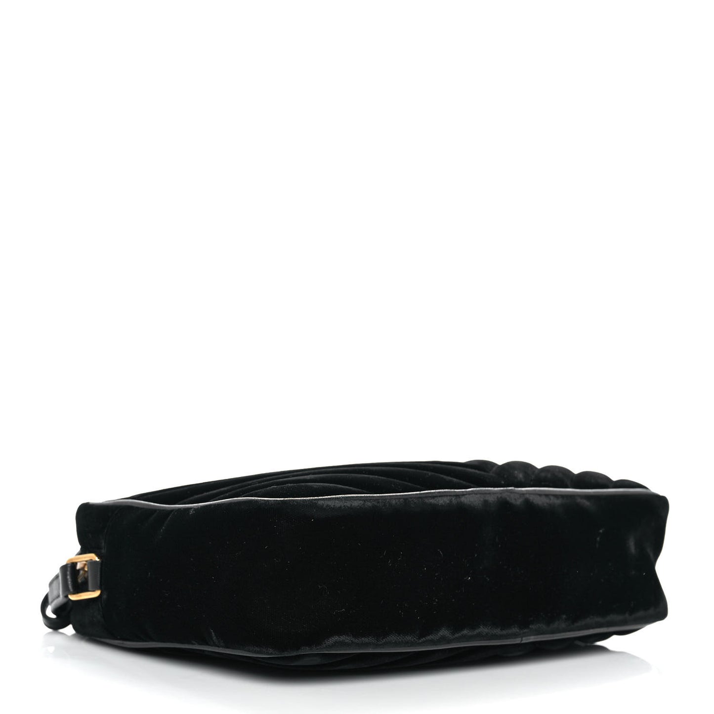 Velvet Matelasse Monogram Lou Camera Bag Black