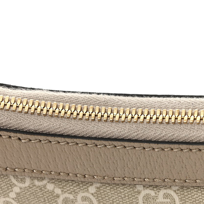 Gucci GG Supreme Monogram Textured Dollar Calfskin Small Ophidia Hobo Beige Mystic White Oatmeal 12 of 14