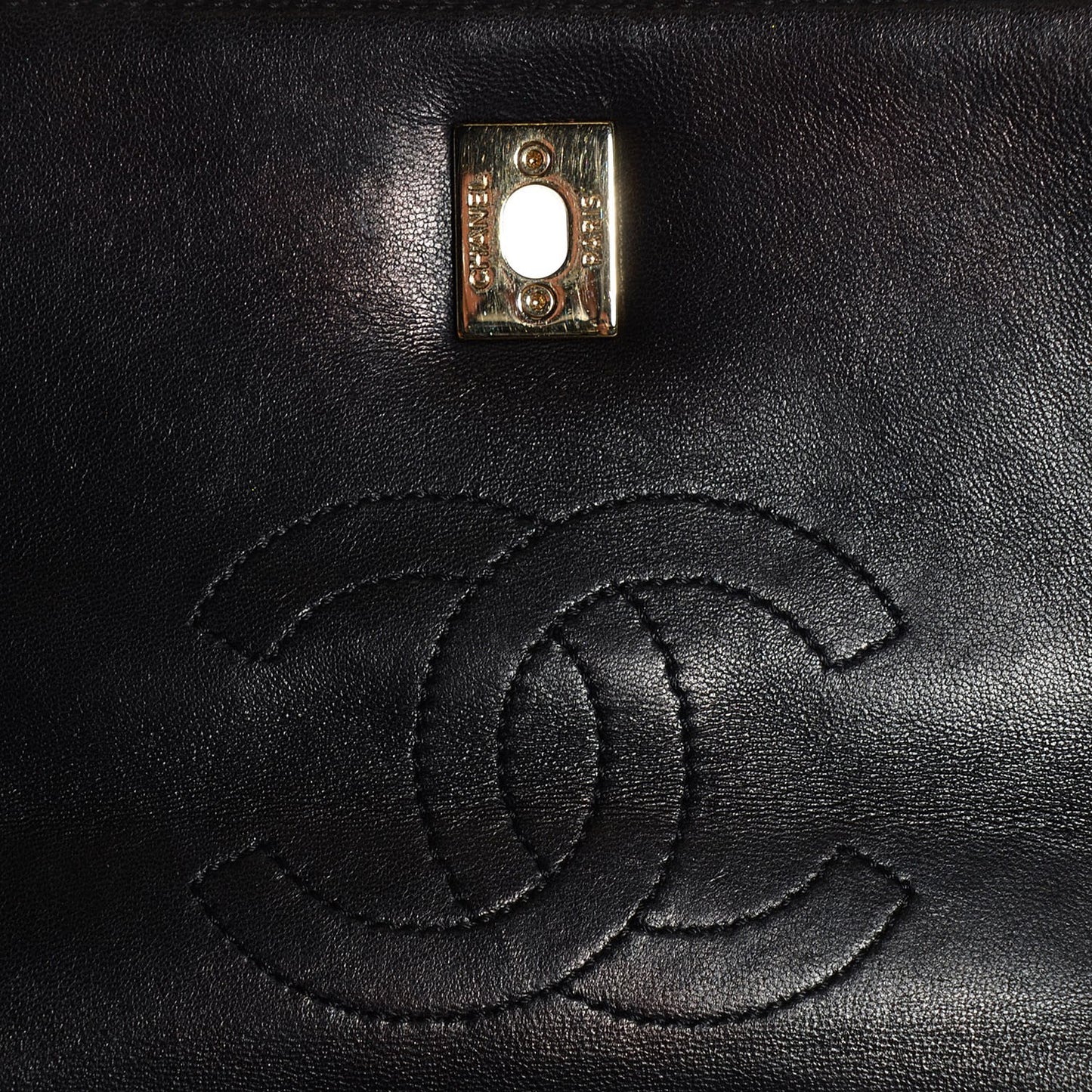 Lambskin Quilted Trendy CC Flap Black