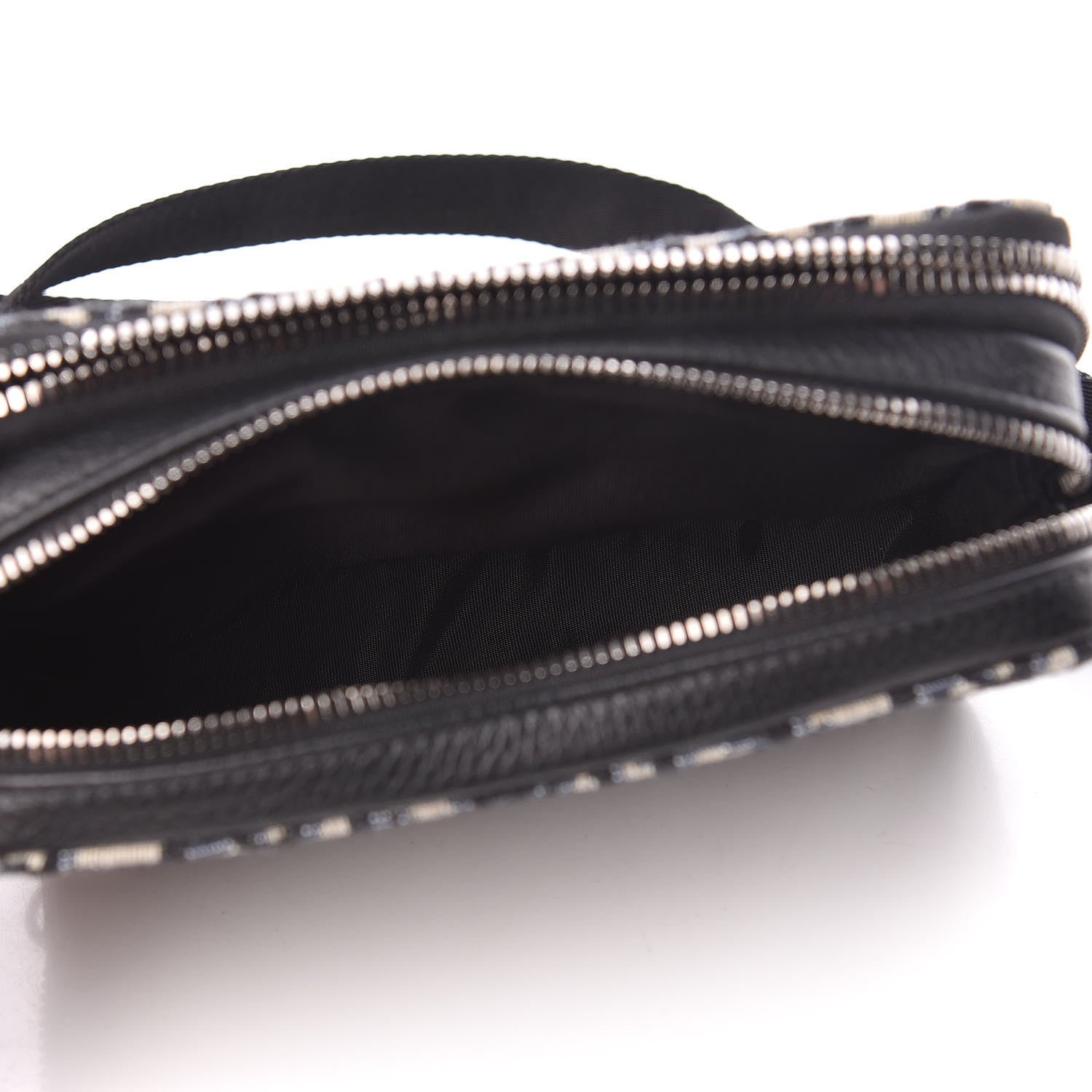Christian Dior Oblique Pouch Beige Black 8 of 13