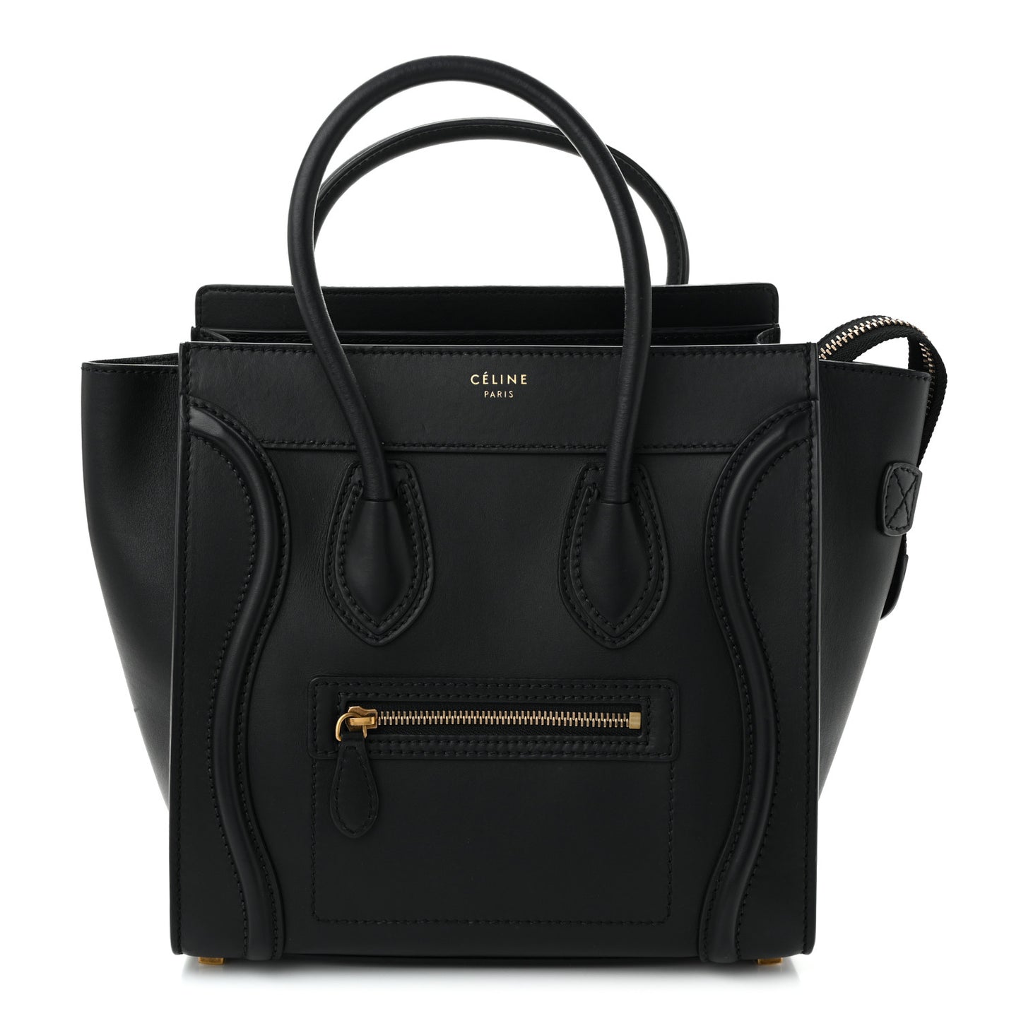 Smooth Calfskin Micro Luggage Black