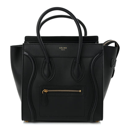Celine Smooth Calfskin Micro Luggage Black 1 of 10