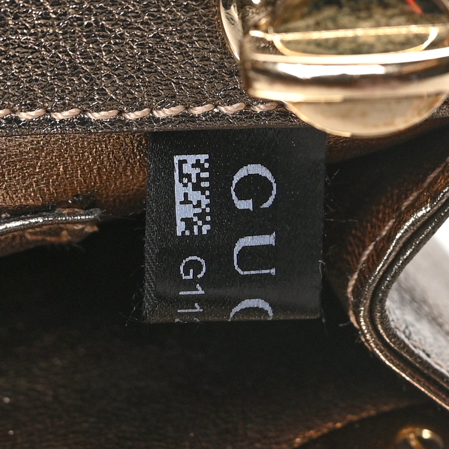 Metallic Calfskin Britt Clutch Pewter