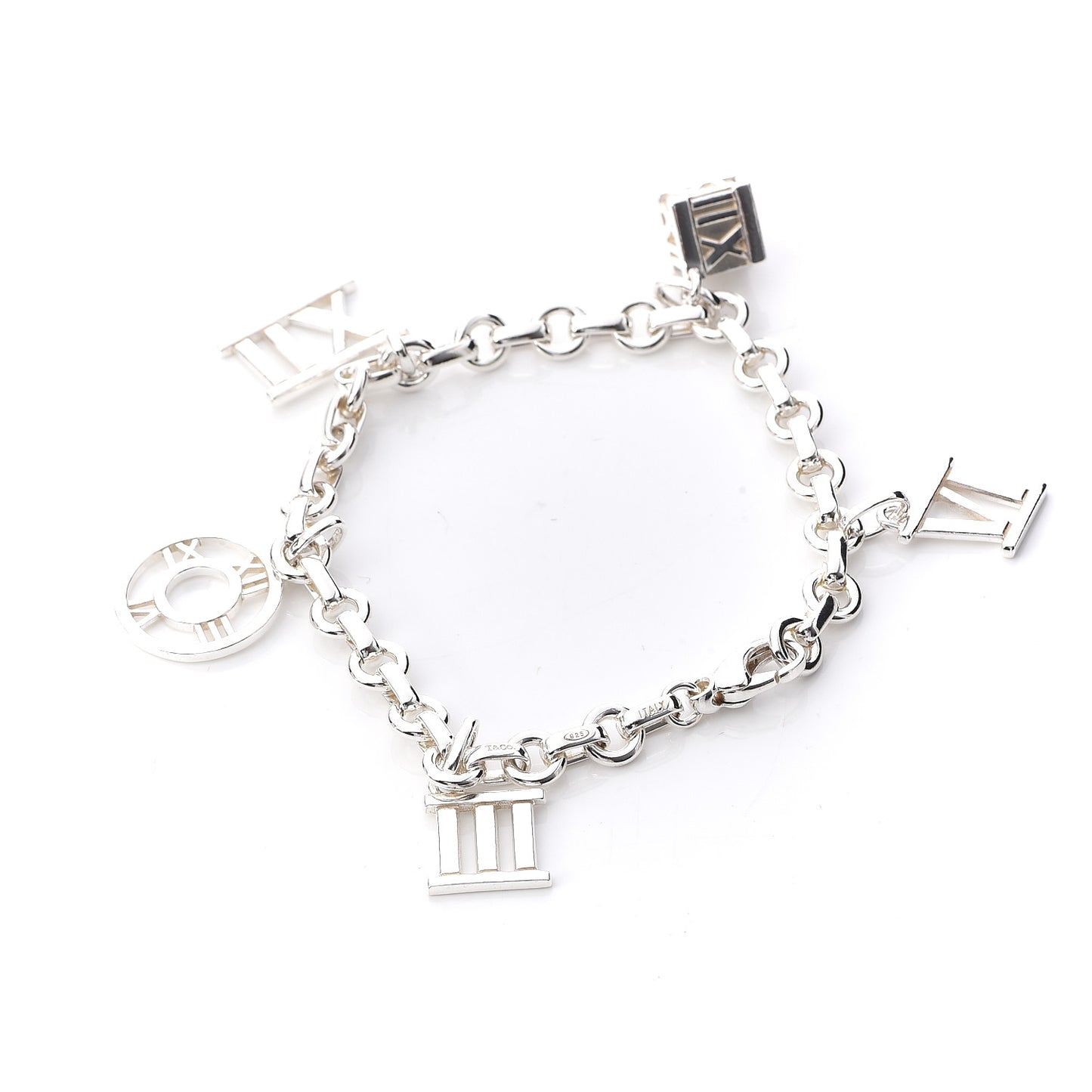 Sterling Silver Atlas Charm Bracelet