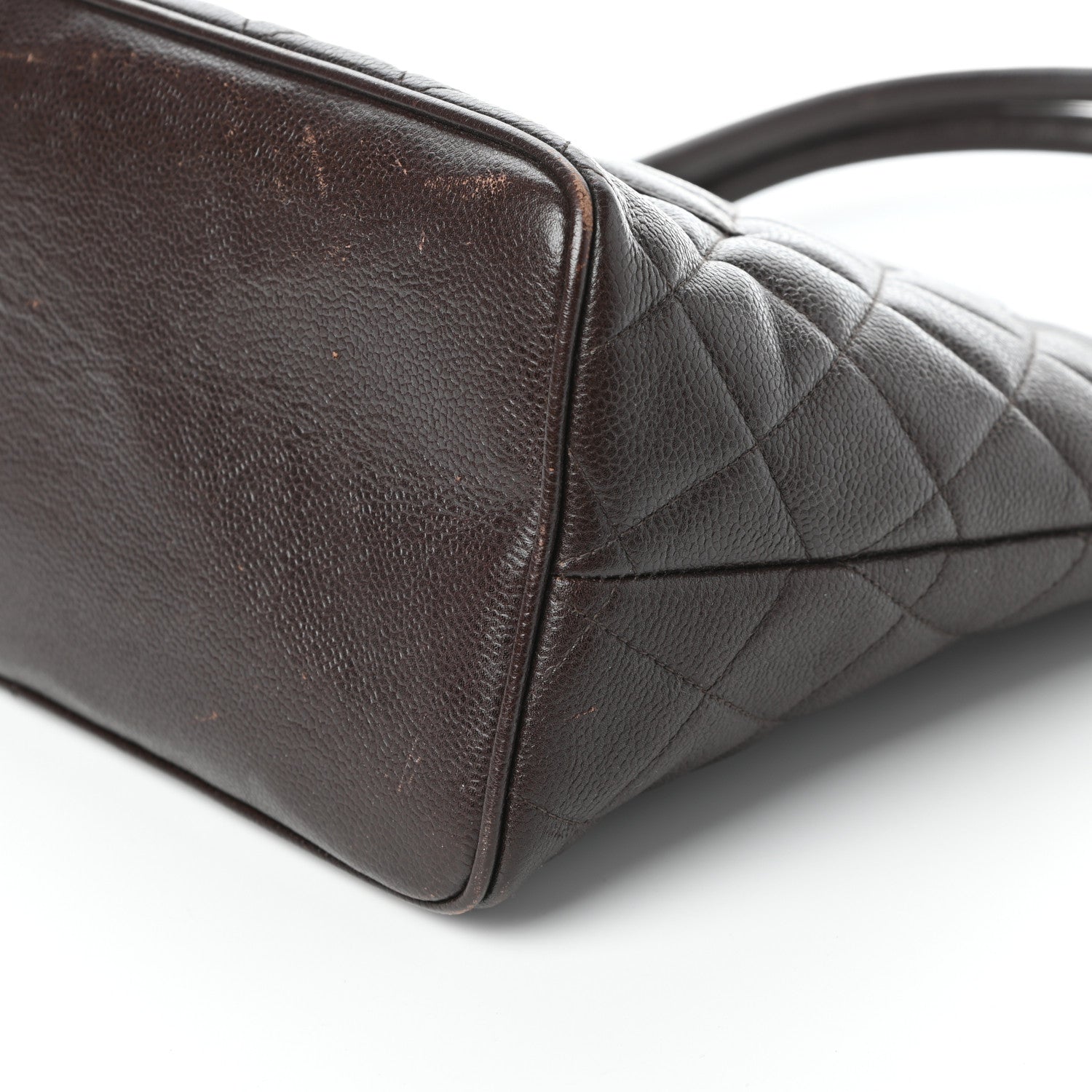 Chanel Caviar Quilted Medallion Tote Dark Brown 11 of 11