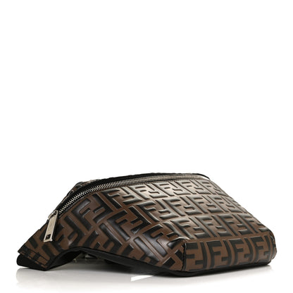 Fendi Vitello Century Bi-Color FF 1974 Embossed Belt Bag Maya Black 4 of 12