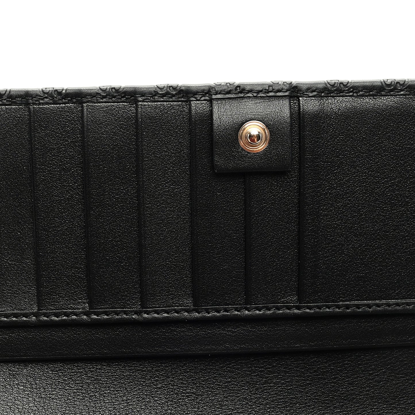 Soft Microguccissima Continental Wallet Black
