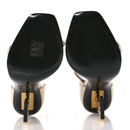 Saint Laurent Calfskin 110 Opyum Sandals 36.5 Real Beige 6 of 8