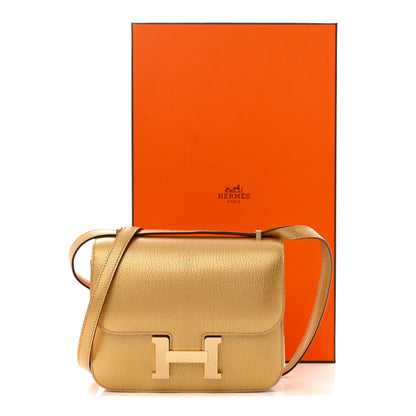 Hermes Metallic Chevre Chamkilight Constance 18 Dore 11 of 11