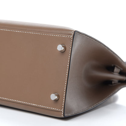 Hermes Tadelakt Kelly Sellier 28 Etoupe 7 of 13
