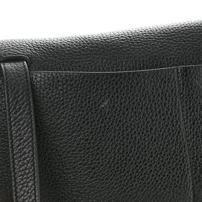 Hermes Taurillon Clemence Halzan 31 GM Black 11 of 11
