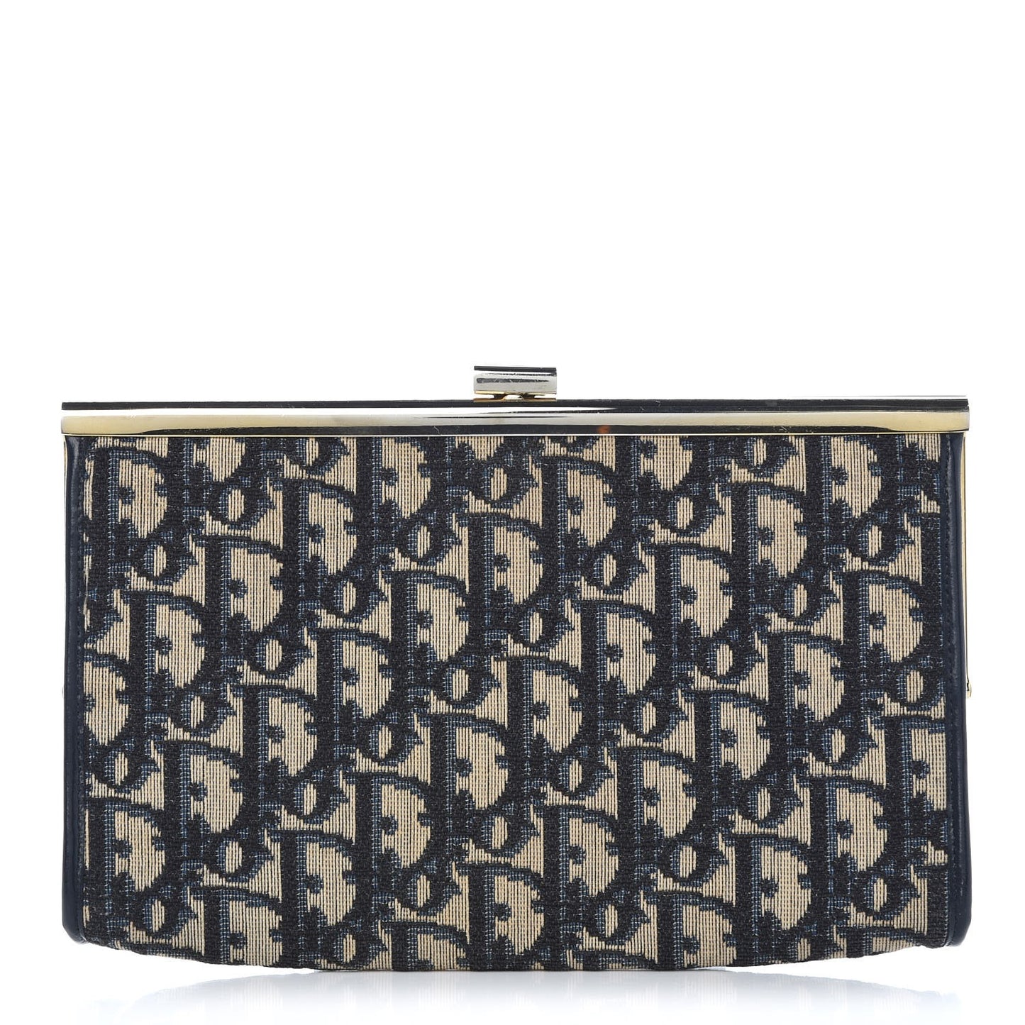 Monogram Clutch Navy Blue