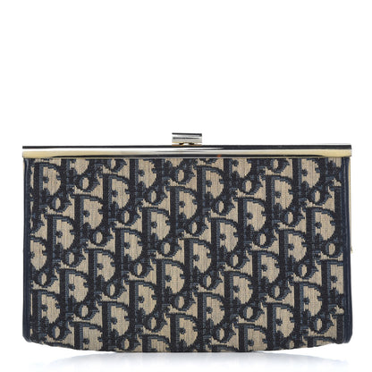 Christian Dior Monogram Clutch Navy Blue 1 of 8