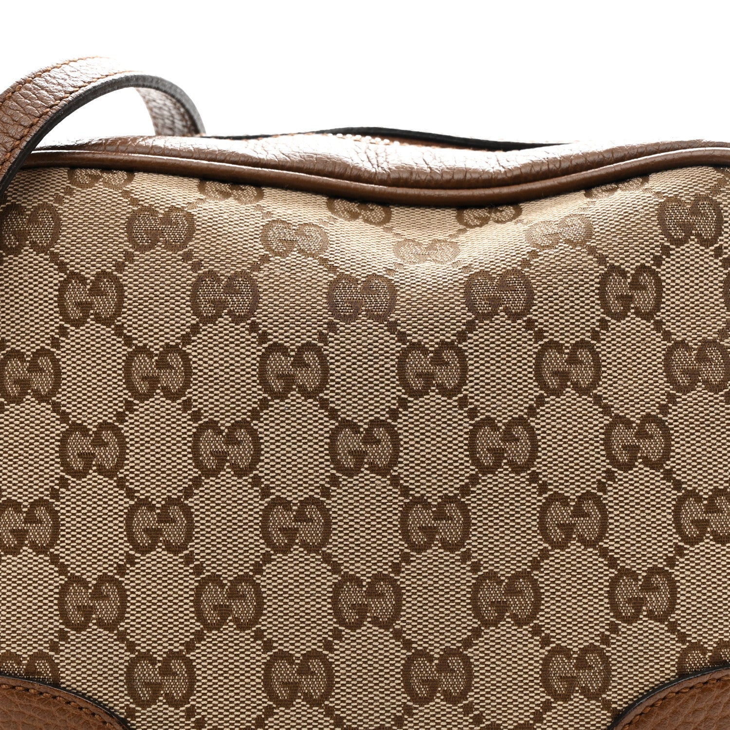 Gucci Monogram Mini Bree Messenger Bag Beige Tabacco 8 of 10