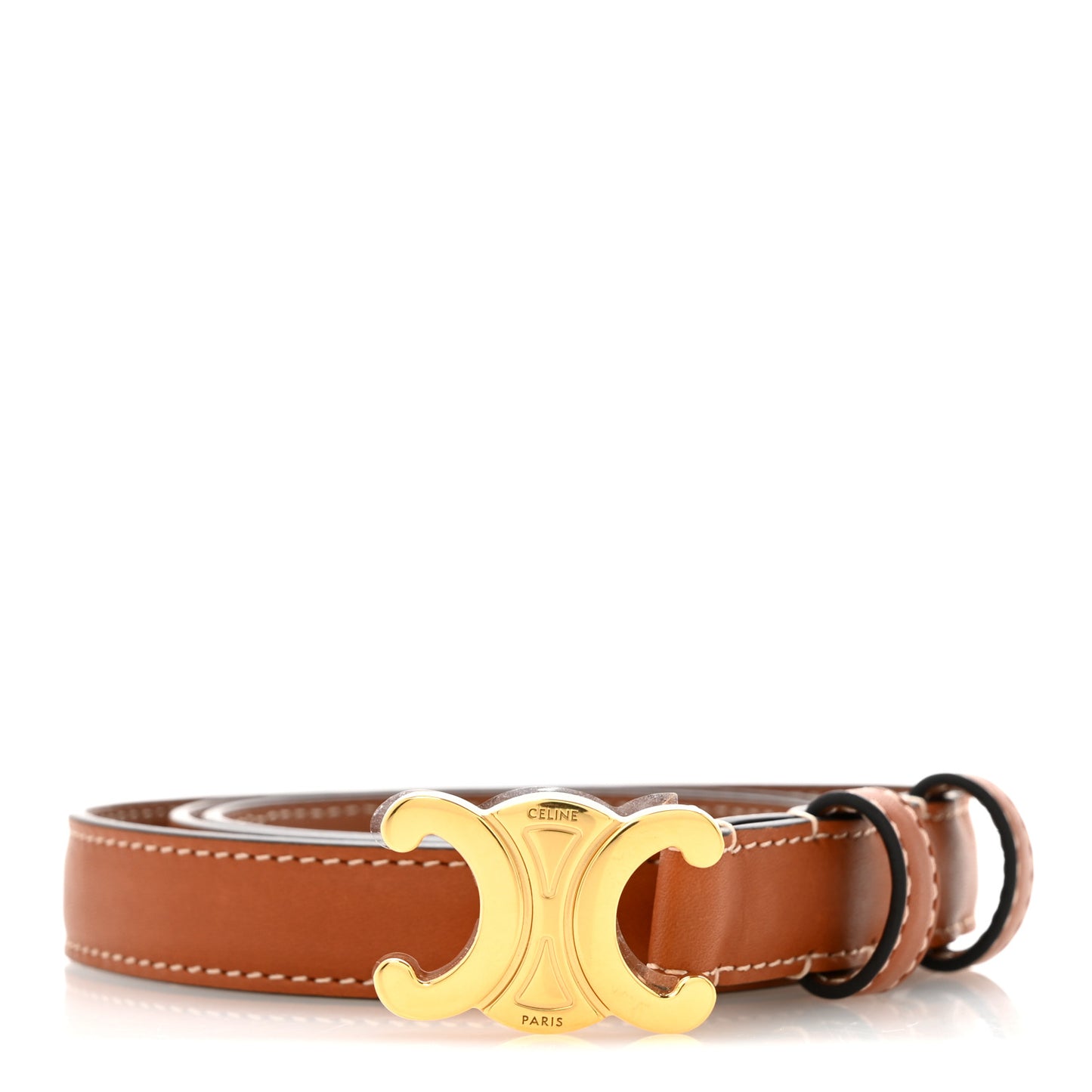 Box Calfskin Medium 25mm Triomphe Belt 75 30 Tan