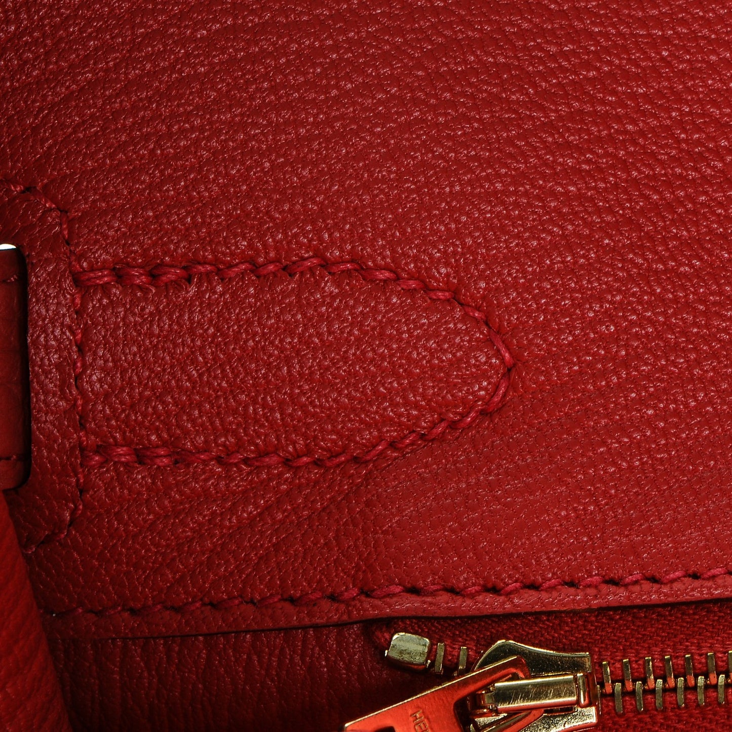 Togo Birkin 30 Rouge Pivoine