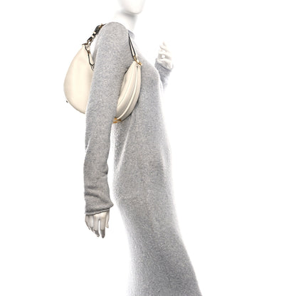 Fendi Vitello Grace Matte Small Fendigraphy Hobo Bag White Ice 2 of 12