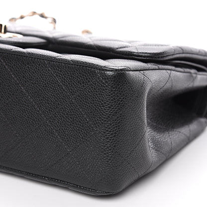 Chanel Caviar Quilted Jumbo Double Flap Grey 9 of 11