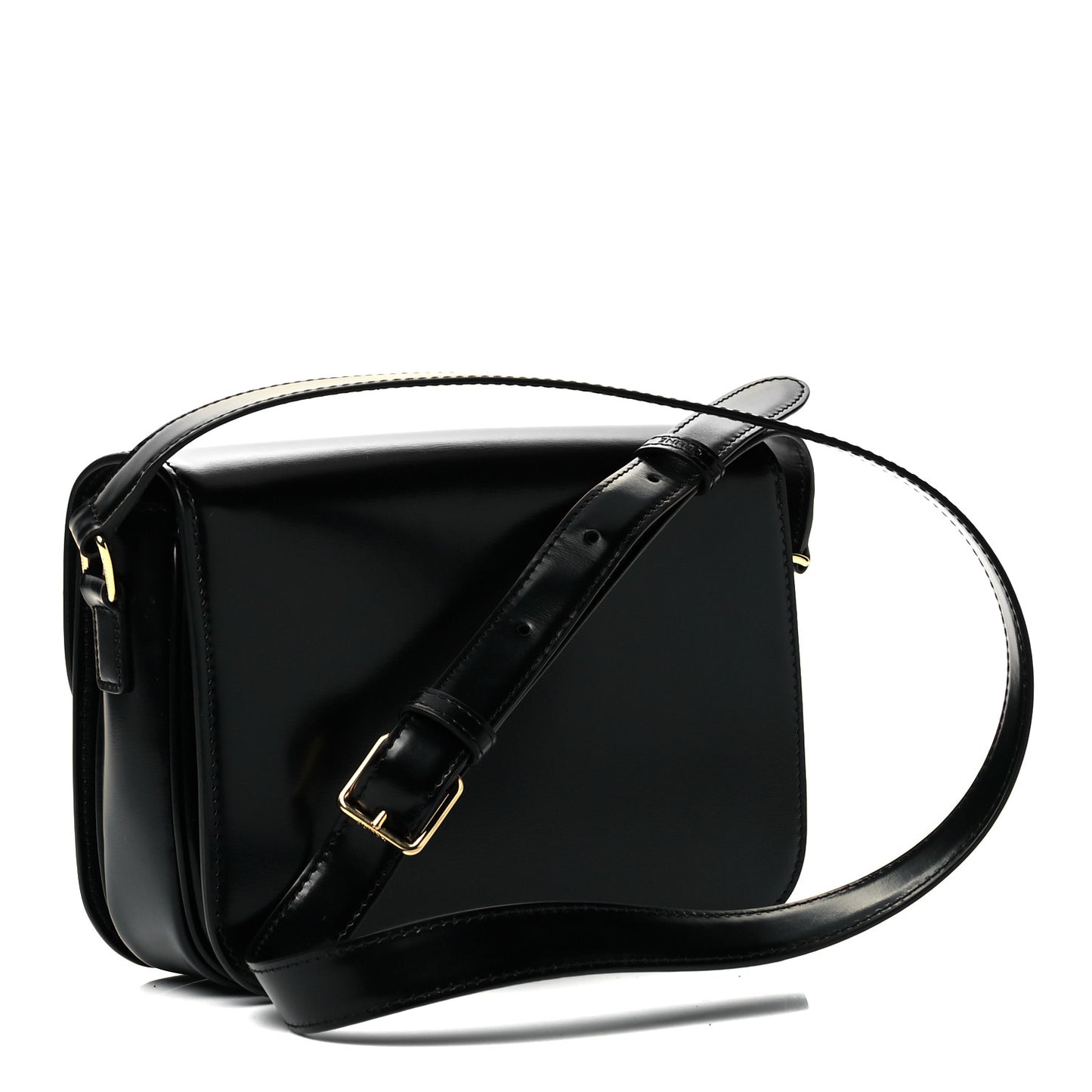 Shiny Calfskin Medium Triomphe Black