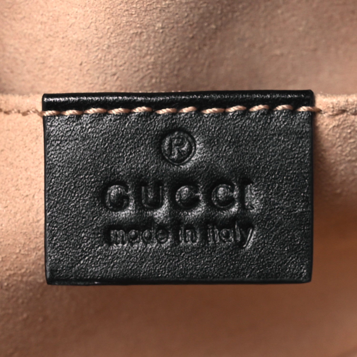 Gucci Calfskin Matelasse GG Marmont Belt Bag 75 30 Black 6 of 9