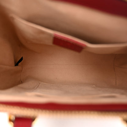 Gucci GG Supreme Monogram Flora Web Small Ophidia Tote Bag Red 5 of 10