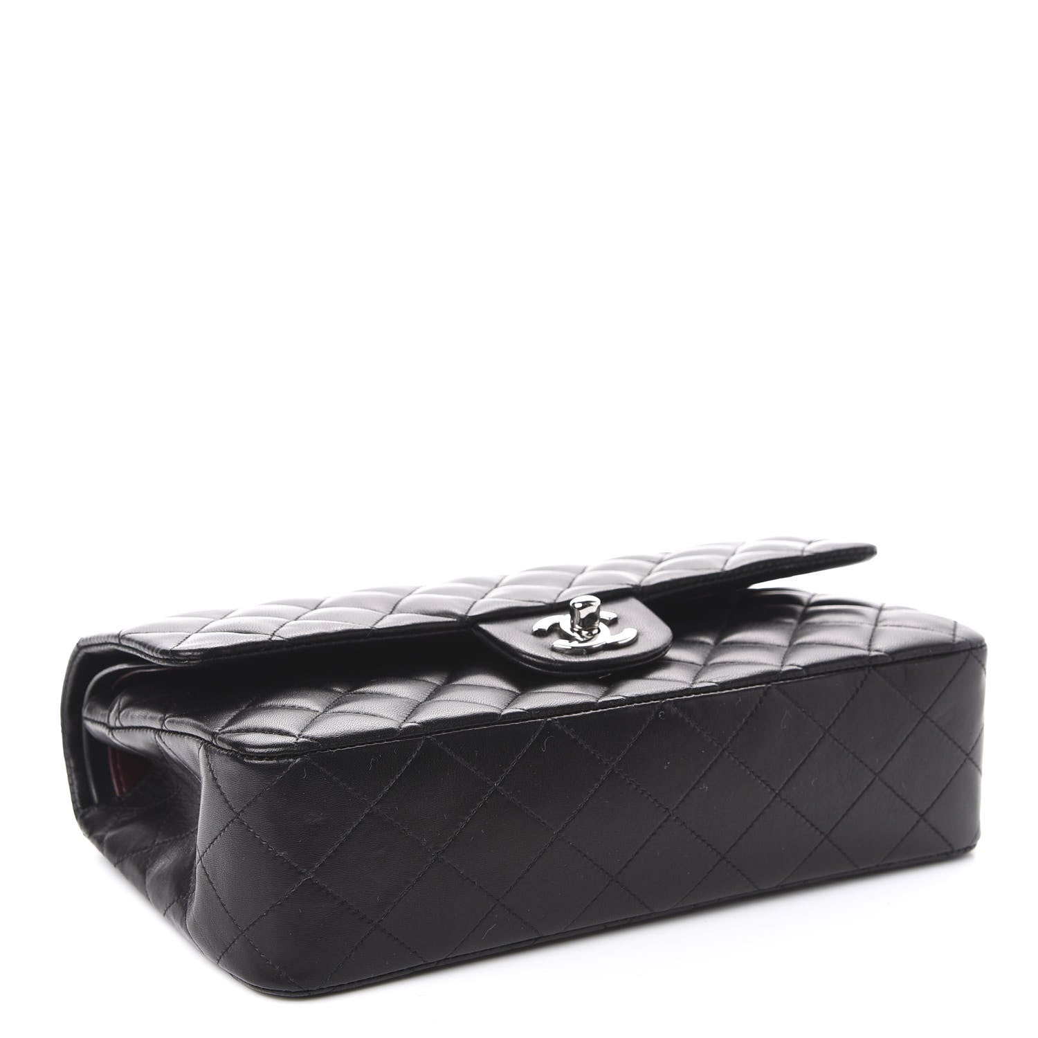 Chanel Lambskin Quilted Medium Double Flap Black 4 of 13