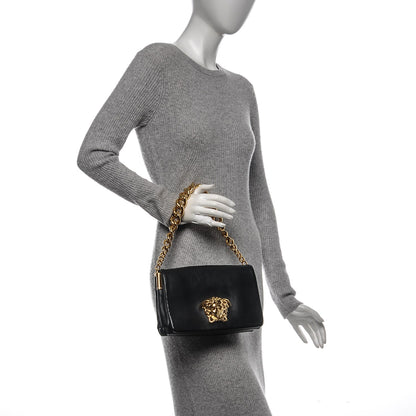 Versace Nappa Palazzo Sultan Shoulder Bag Black 2 of 6