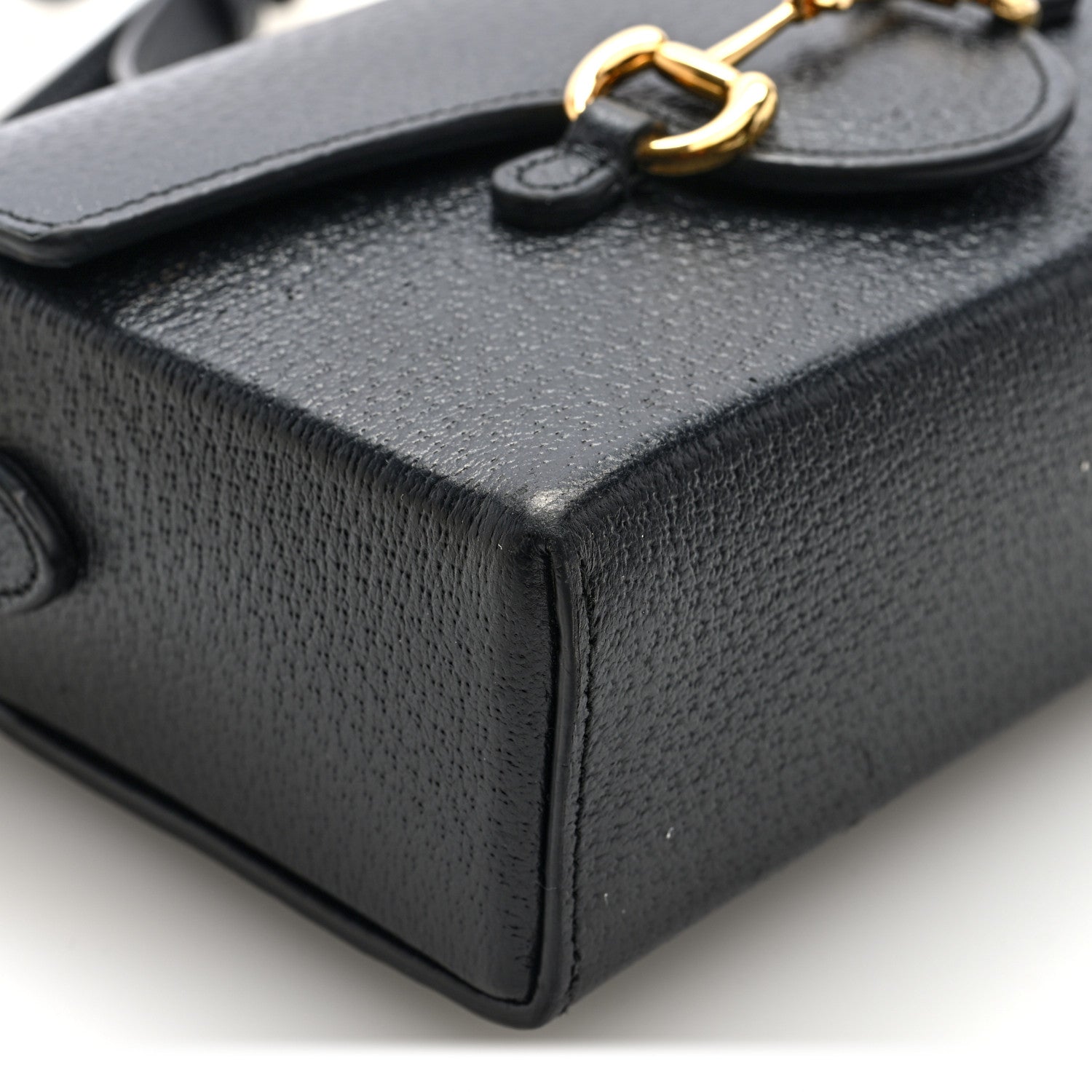 Gucci Calfskin Horsebit 1955 Shoulder Bag Black 8 of 9