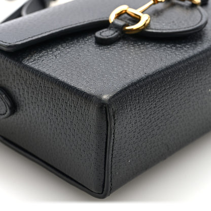 Gucci Calfskin Horsebit 1955 Shoulder Bag Black 8 of 9