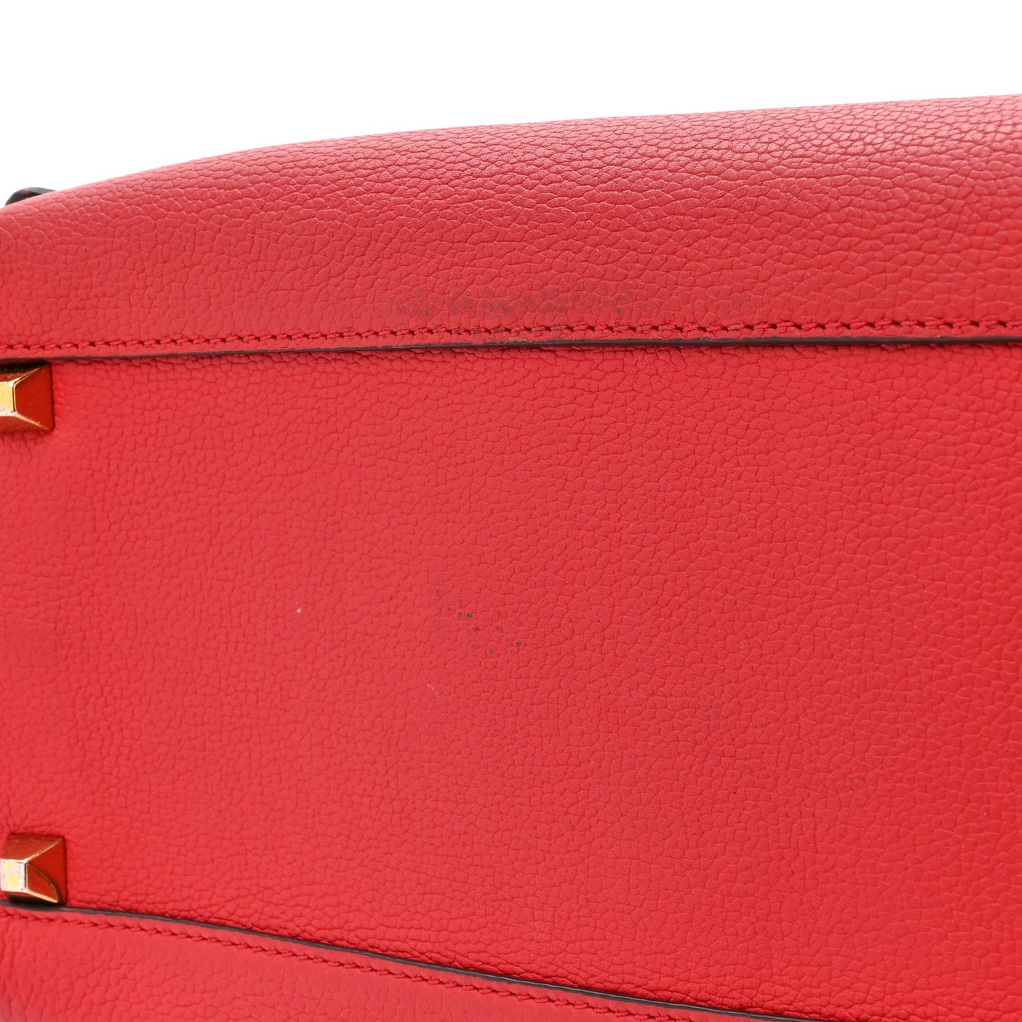 Grained Calfskin Large Milla Convertible Backpack Red
