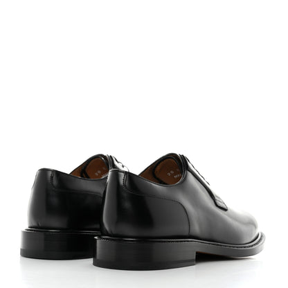 Christian Dior Polished Calfskin Mens Derby Shoe 38 Black 4 of 9