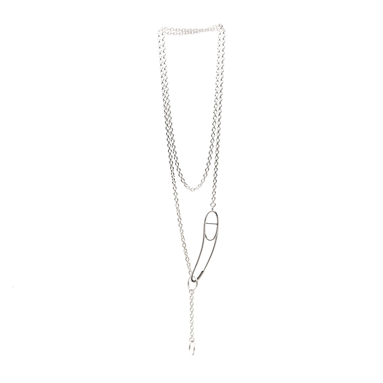 Hermes Sterling Silver Chaine d'Ancre Punk Long Necklace 3 of 6