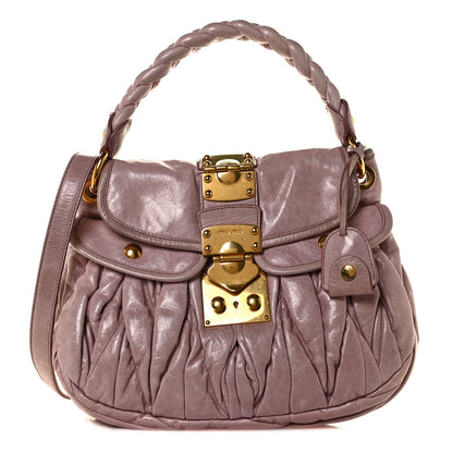 Miu Miu Nappa Matelasse Coffer Hobo Mughetto 1 of 10