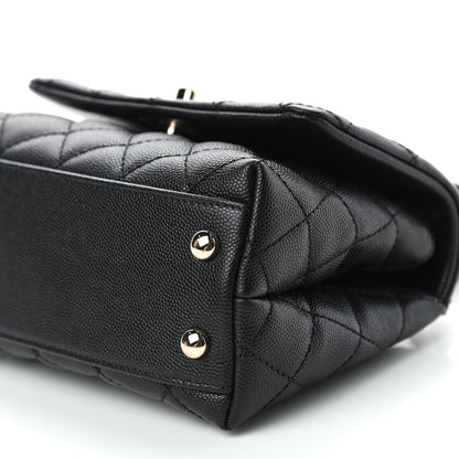 Chanel Caviar Quilted Extra Mini Coco Handle Flap Black 9 of 10