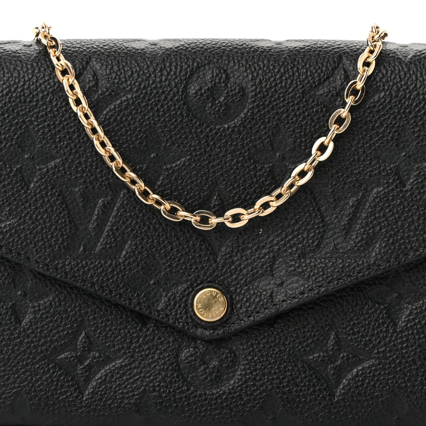Empreinte Pochette Felicie Chain Wallet Black