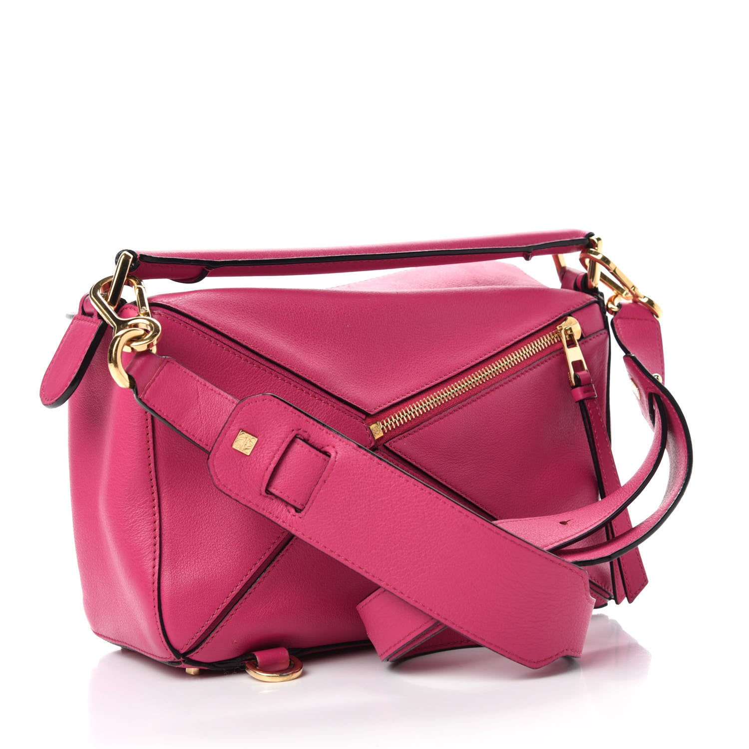 Loewe Classic Calfskin Small Puzzle Bag Fuchsia 3 of 10
