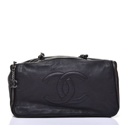 Chanel Deerskin Luxe Ligne Bowler Black 10 of 10