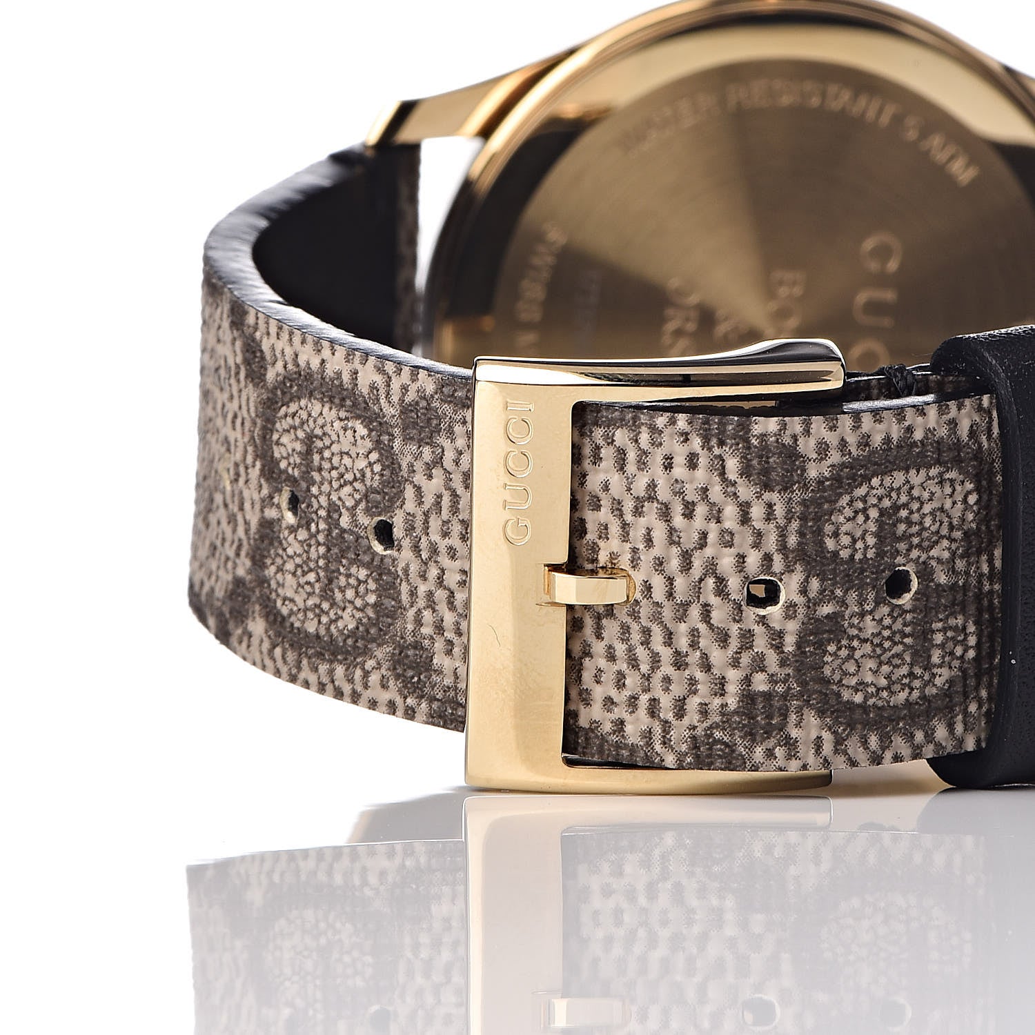Gucci Stainless Steel Canvas 38mm G-Timeless GG Supreme Bosco Quartz Watch Brown 5 of 10
