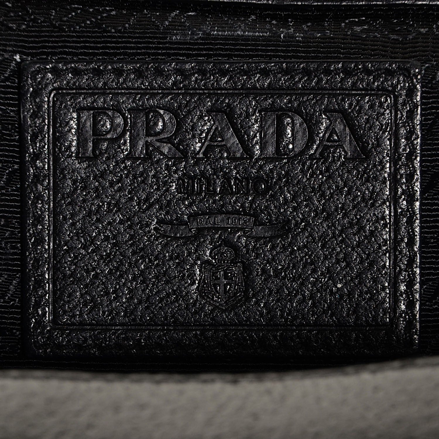 Prada Paglia Cinghiale Frame Tote Black 6 of 11